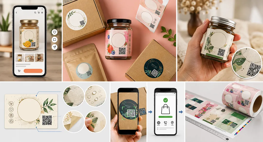Thiết kế tem nhãn bán hàng online: đẹp trên ảnh, rõ khi cầm và quét được mã QR