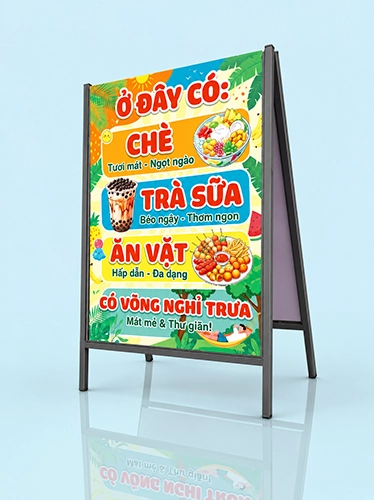 Standee chữ A 60x90cm